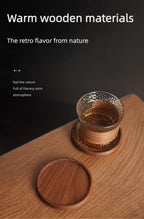 Coasters - Heat Resistant Walnut Wood Square