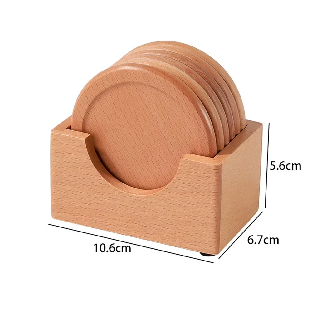 Coasters - Insulated Walnut Wood Round