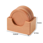 Coasters - Insulated Walnut Wood Round