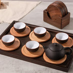 Coasters - Insulated Walnut Wood Round