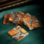 Coasters - Modern Wood Set