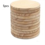 Coasters - Natural Wood Round 4 Inch
