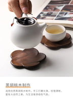 Coasters - Wooden Black Walnut Petal