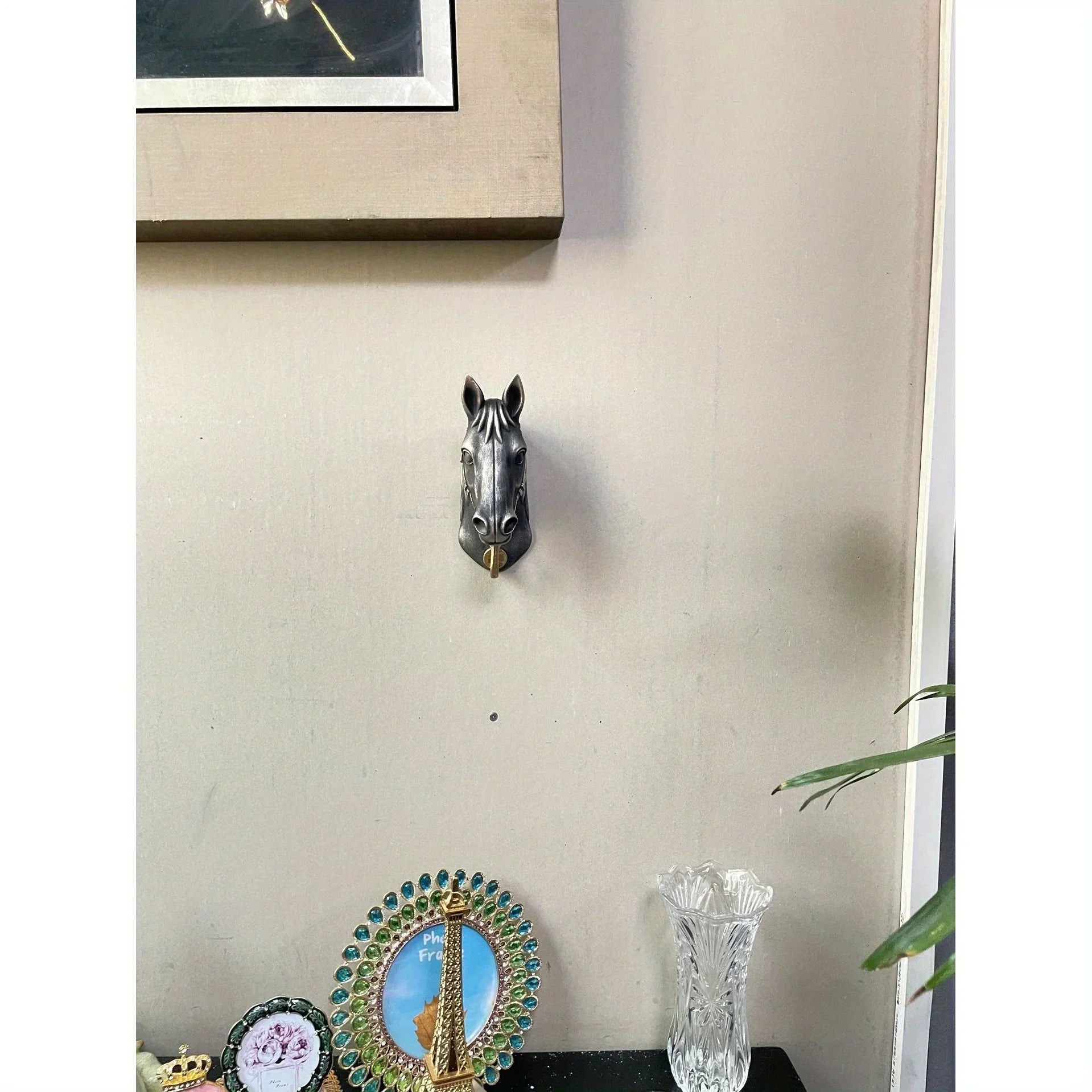 Coat Hanger - Horse Head Grey