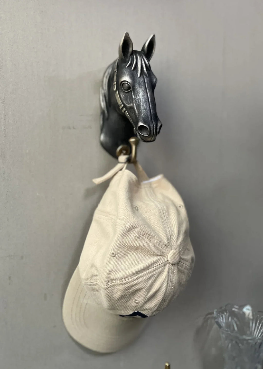 Coat Hanger - Horse Head Grey