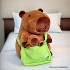 Coco the Capybara and Her Baby Plushie Set, Adorable 12" Stuffed Animal Toy Gift for Children