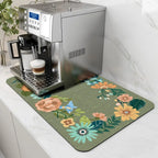 Coffee Mat - Water-Absorbent Rubber Small