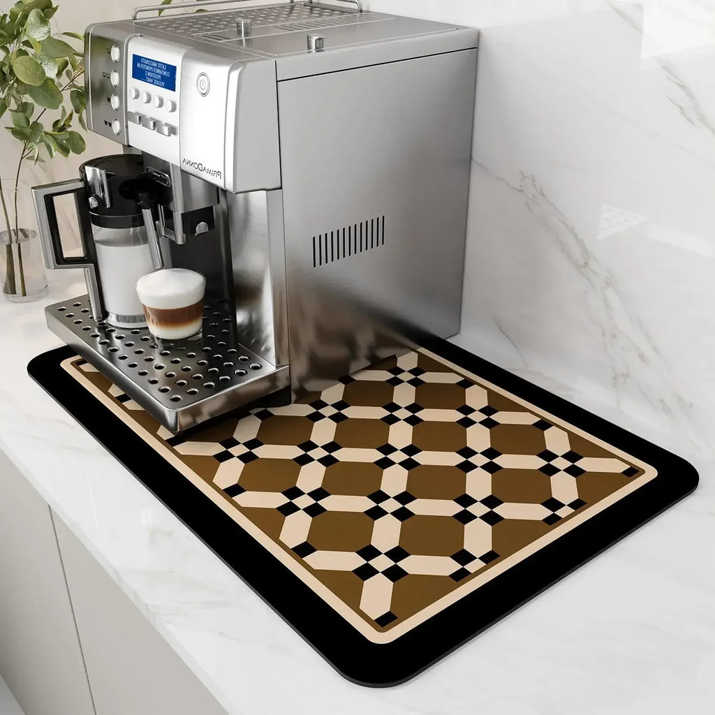 Coffee Mat - Water-Absorbent Rubber Small
