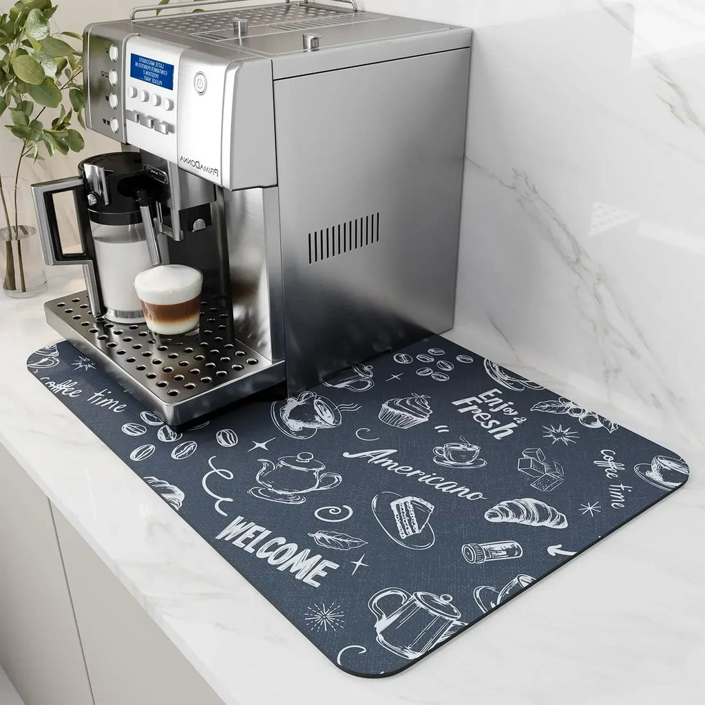 Coffee Mat - Water-Absorbent Rubber Small
