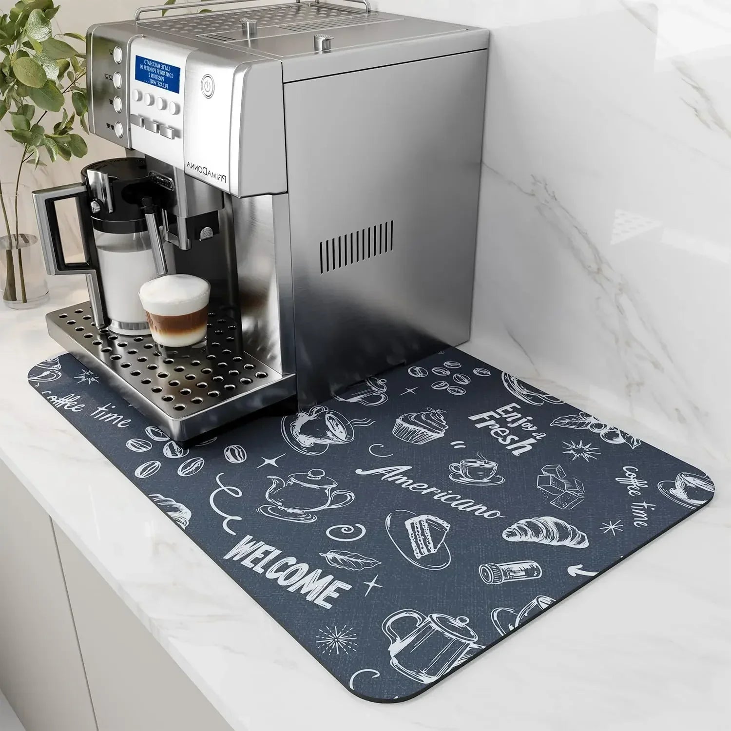 Coffee Mat - Water-Absorbent Rubber Small
