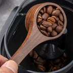 Coffee Spoon - Long Handle Black Walnut Wood