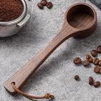 Coffee Spoon - Long Handle Black Walnut Wood