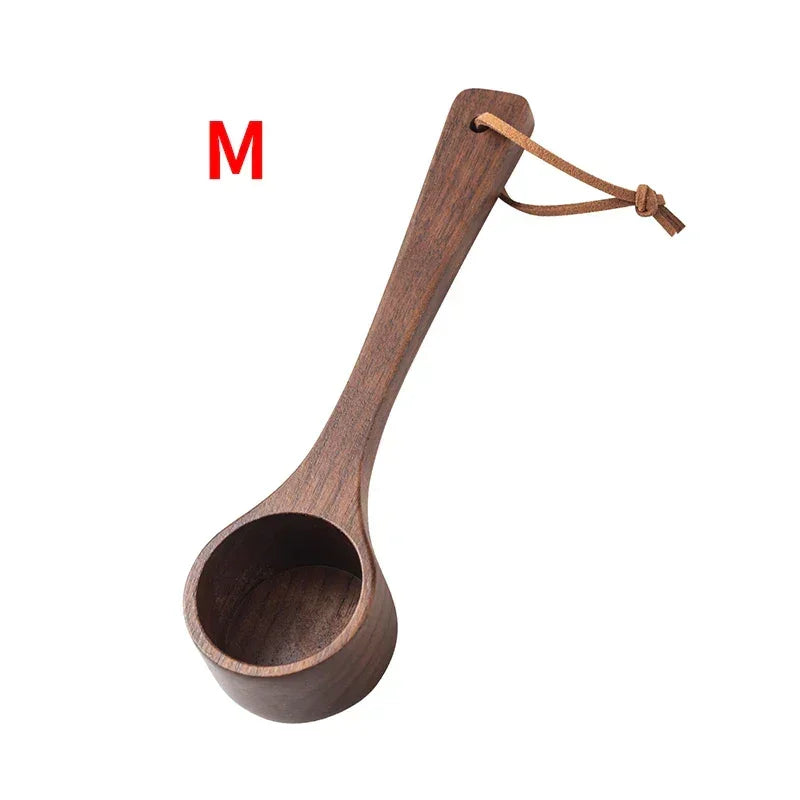 Coffee Spoon - Long Handle Black Walnut Wood