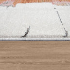 Colorful Area Rug Modern Art 3D Effect Cream, Blue, Yellow RugYourHome
