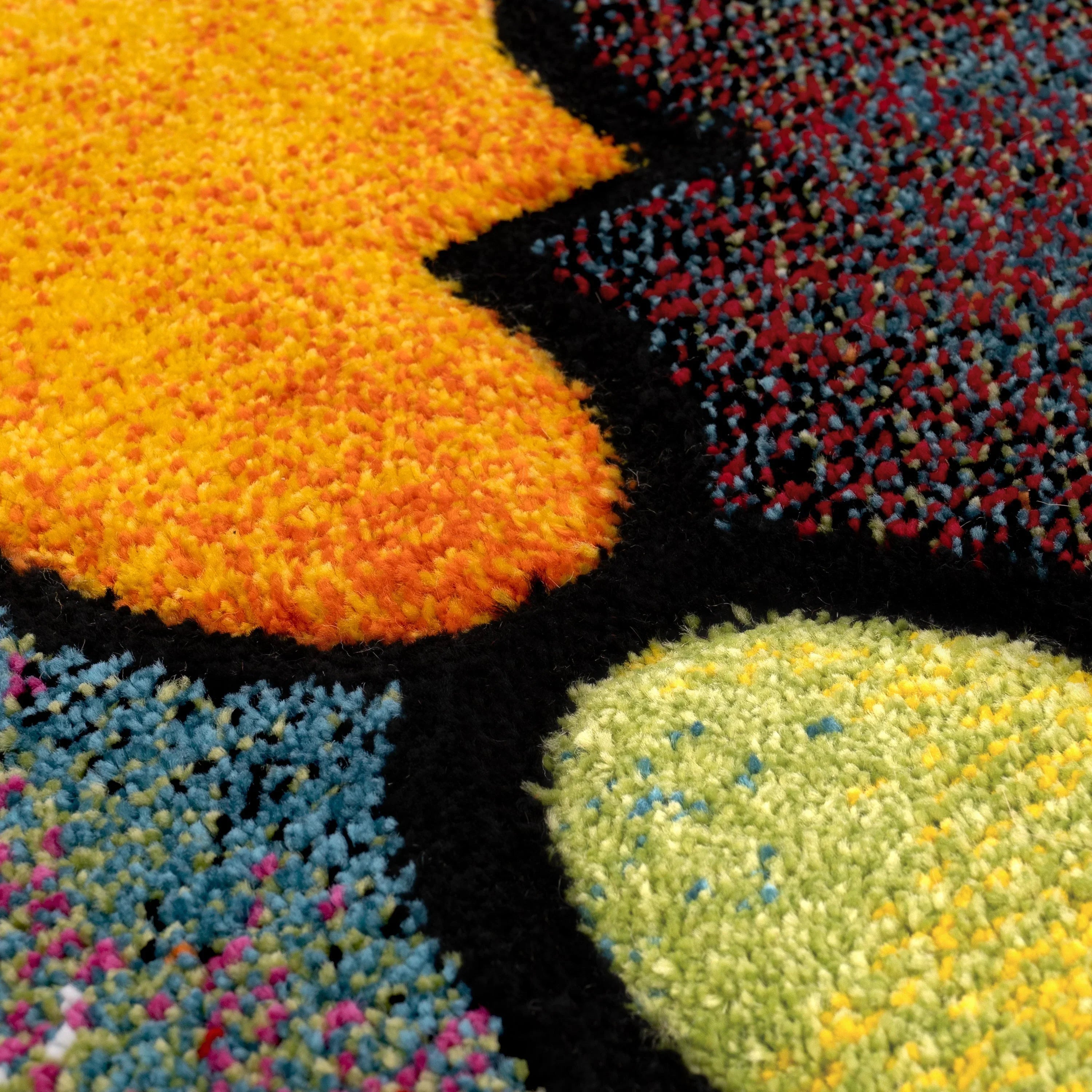 Colorful Area Rug Smaragd Moroccan Pattern - Multicolor RugYourHome