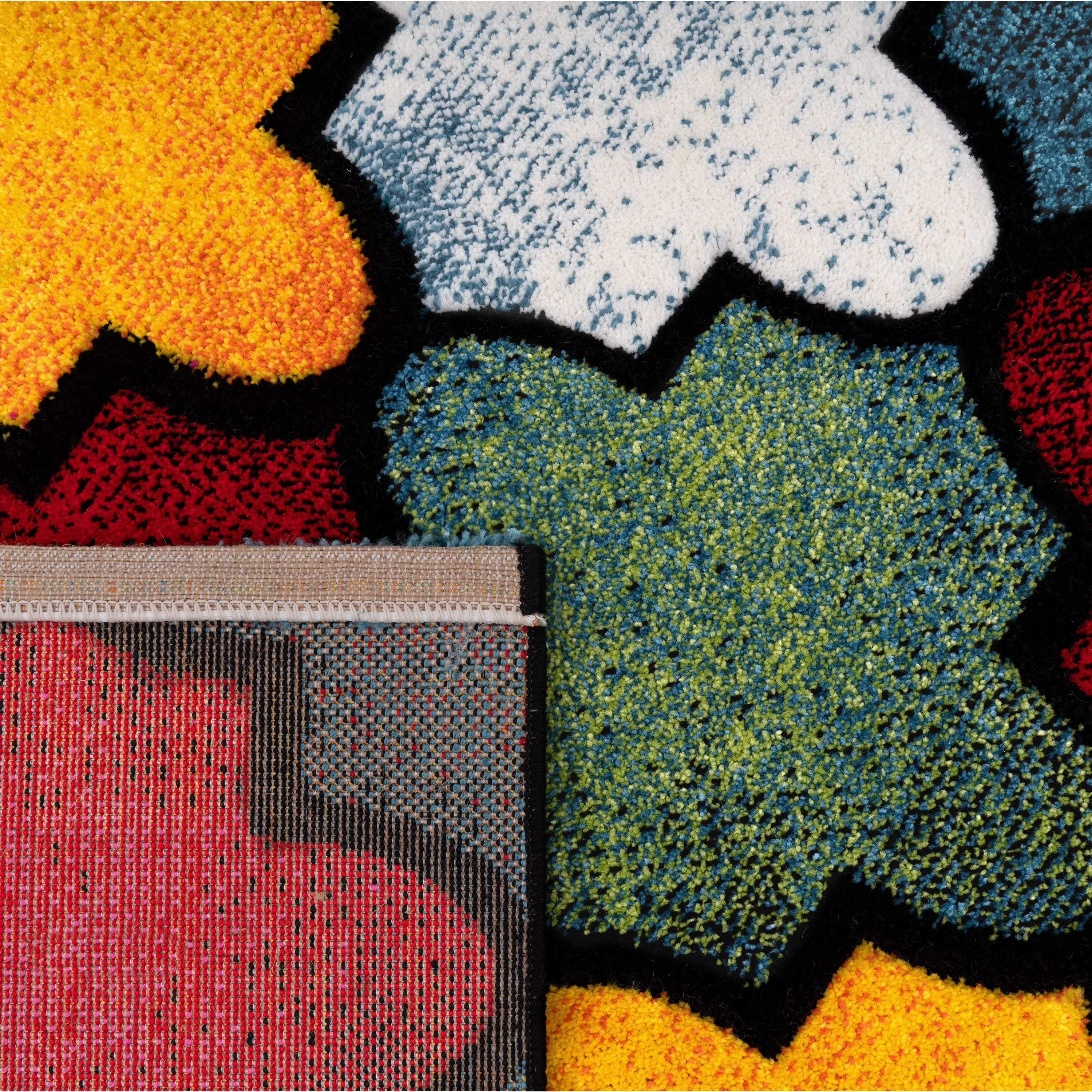 Colorful Area Rug Smaragd Moroccan Pattern - Multicolor - House Of Avana