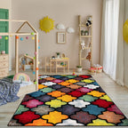 Colorful Area Rug Smaragd Moroccan Pattern - Multicolor - House Of Avana