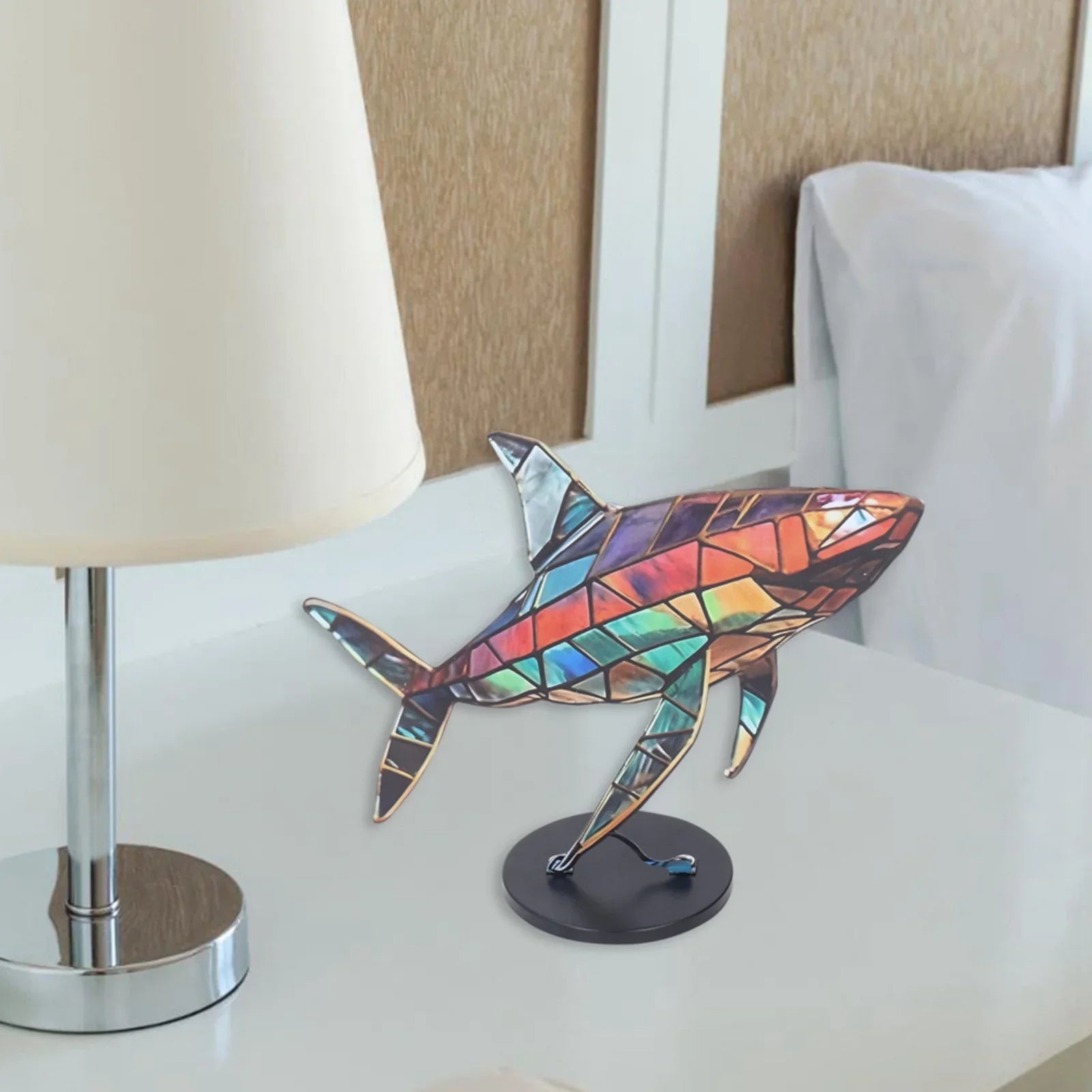 Colorful Mosaic Metal Animal Statues - House Of Avana