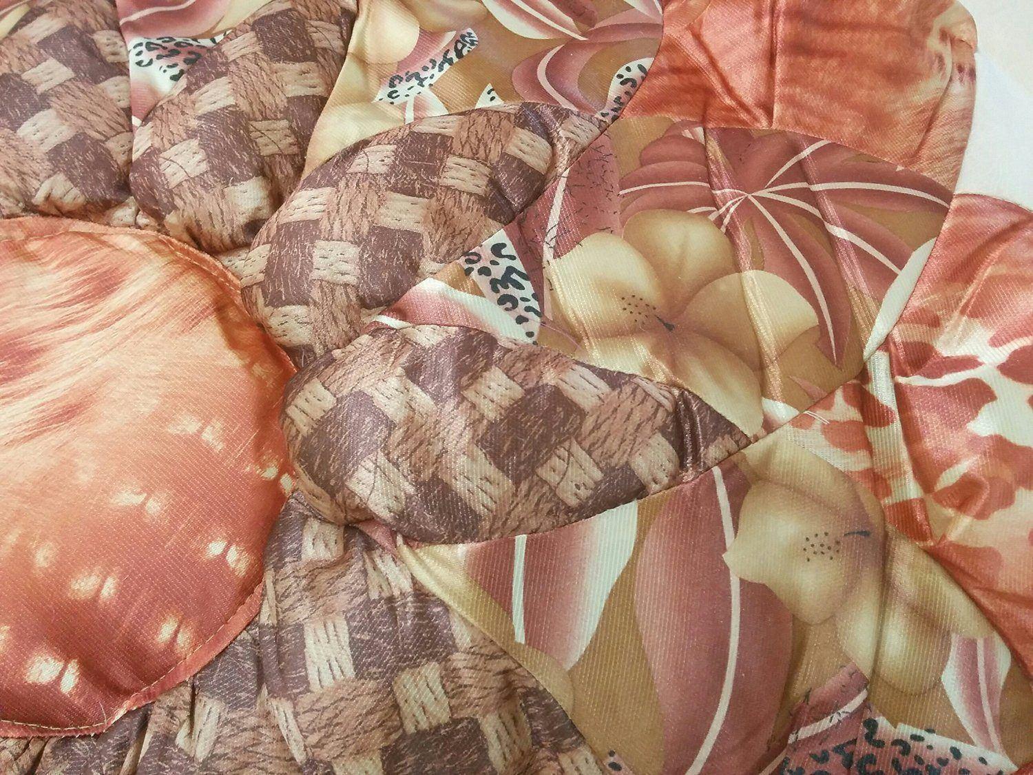 DaDa Bedding Floral Autumn Leaves Warm Bronze Bedspread Comforter Set (BM4304L) DaDalogy Bedding Collection