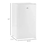 Compact Refrigerator Mini Fridge/Freezer 3.2 Cu.Ft, White