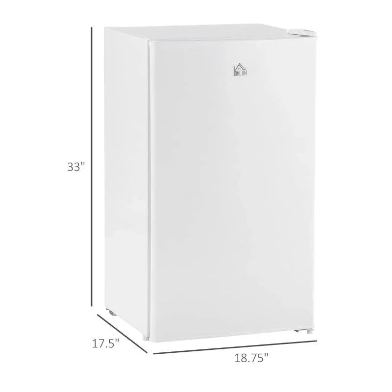 Compact Refrigerator Mini Fridge/Freezer 3.2 Cu.Ft, White