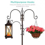 Complete Bird Feeder Set with Bronze Metal Stand Suet Water Bowl Tube and Tray