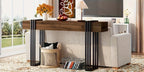 63-inch Long Console Table, Industrial Style Sofa Table, Entrance Hall Corridor Table Decoration, Living... - House Of Avana