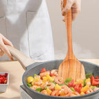Cooking Spoons - Non-Stick Wooden Teak Set