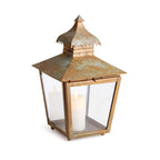 Antique Copper Pagoda Lantern with Weathered Patina - House Of Avana