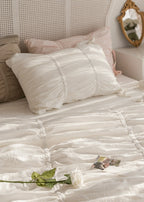 Coquette Ruffle Bedding Set with Ties / Pink Ever Lasting