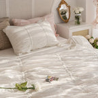 Coquette Ruffle Bedding Set with Ties / Pink Ever Lasting