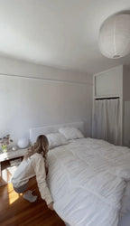 Coquette Ruffle Ribbon Ties Duvet Cover / Pink Ever Lasting