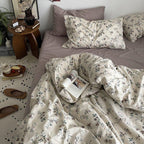 Cottage Floral Bedding Set / Dusty Purple Ever Lasting