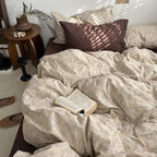 Cottage Floral Bedding Set / Dusty Purple
