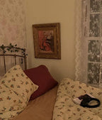 Cottage Floral Bedding Set / Dusty Purple