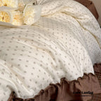 Cottage Inspired Ruffle Bedding Set / Ash Blue Ever Lasting