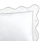 400tc Cotton Scallop Embroidery & Border Sateen Solid Duvet Cover Set, alternate view - House Of Avana