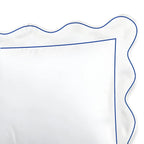 400tc Cotton Scallop Embroidery & Border Sateen Solid Duvet Cover Set, alternate view - House Of Avana