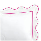 400tc Cotton Scallop Embroidery & Border Sateen Solid Duvet Cover Set, alternate view - House Of Avana