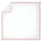 400tc Cotton Scallop Embroidery & Border Sateen Solid Duvet Cover Set, alternate view - House Of Avana