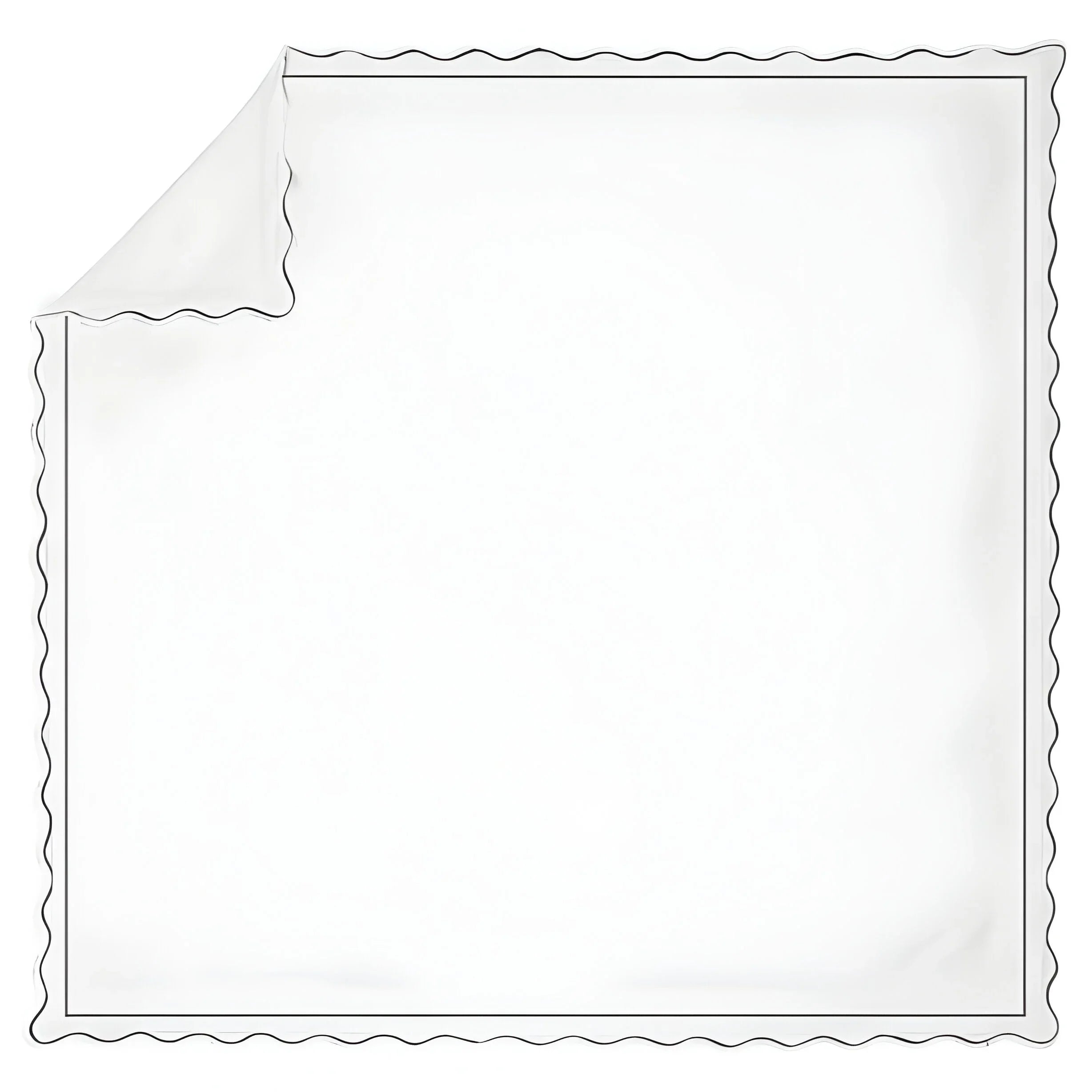 400tc Cotton Scallop Embroidery & Border Sateen Solid Duvet Cover Set, alternate view - House Of Avana