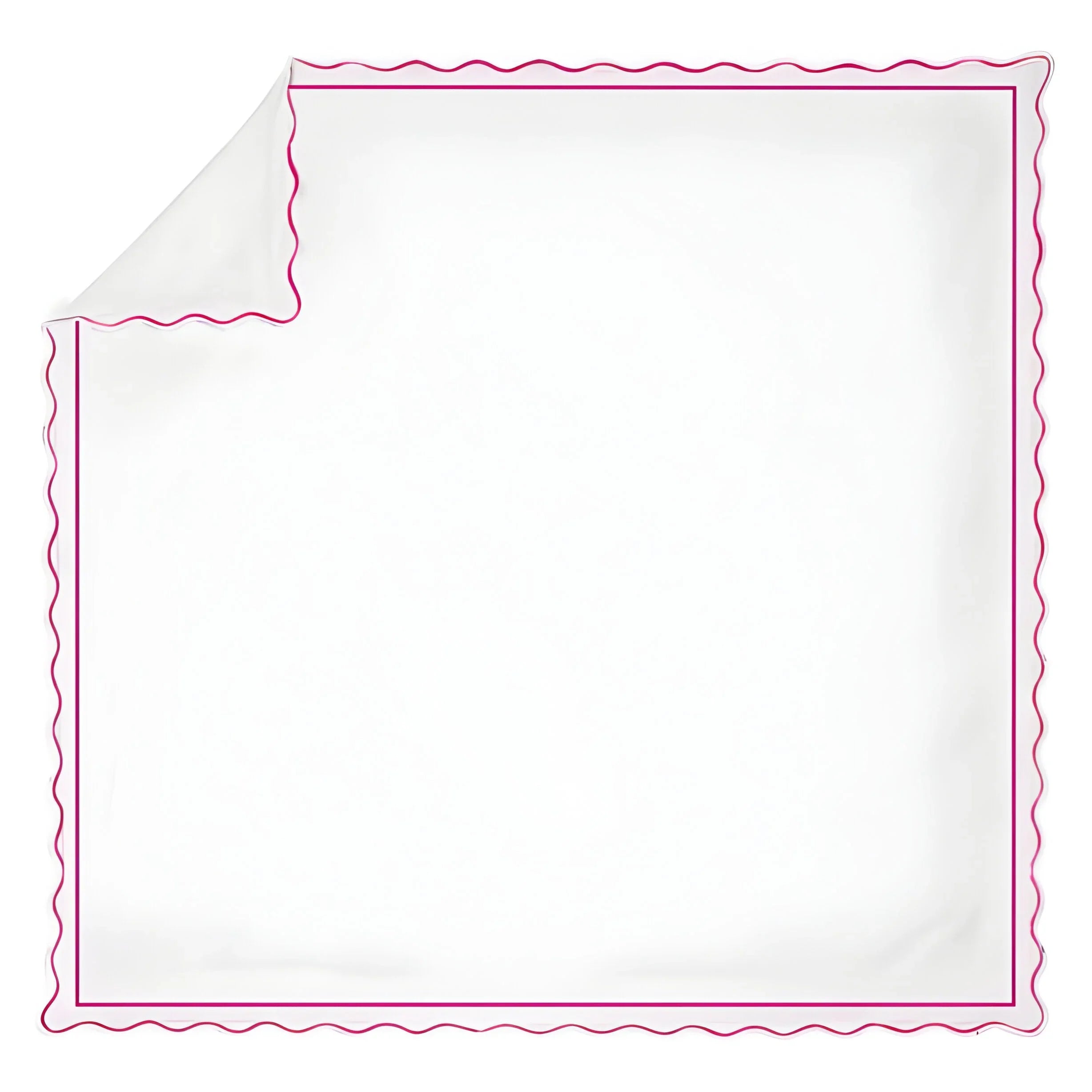 400tc Cotton Scallop Embroidery & Border Sateen Solid Duvet Cover Set, alternate view - House Of Avana