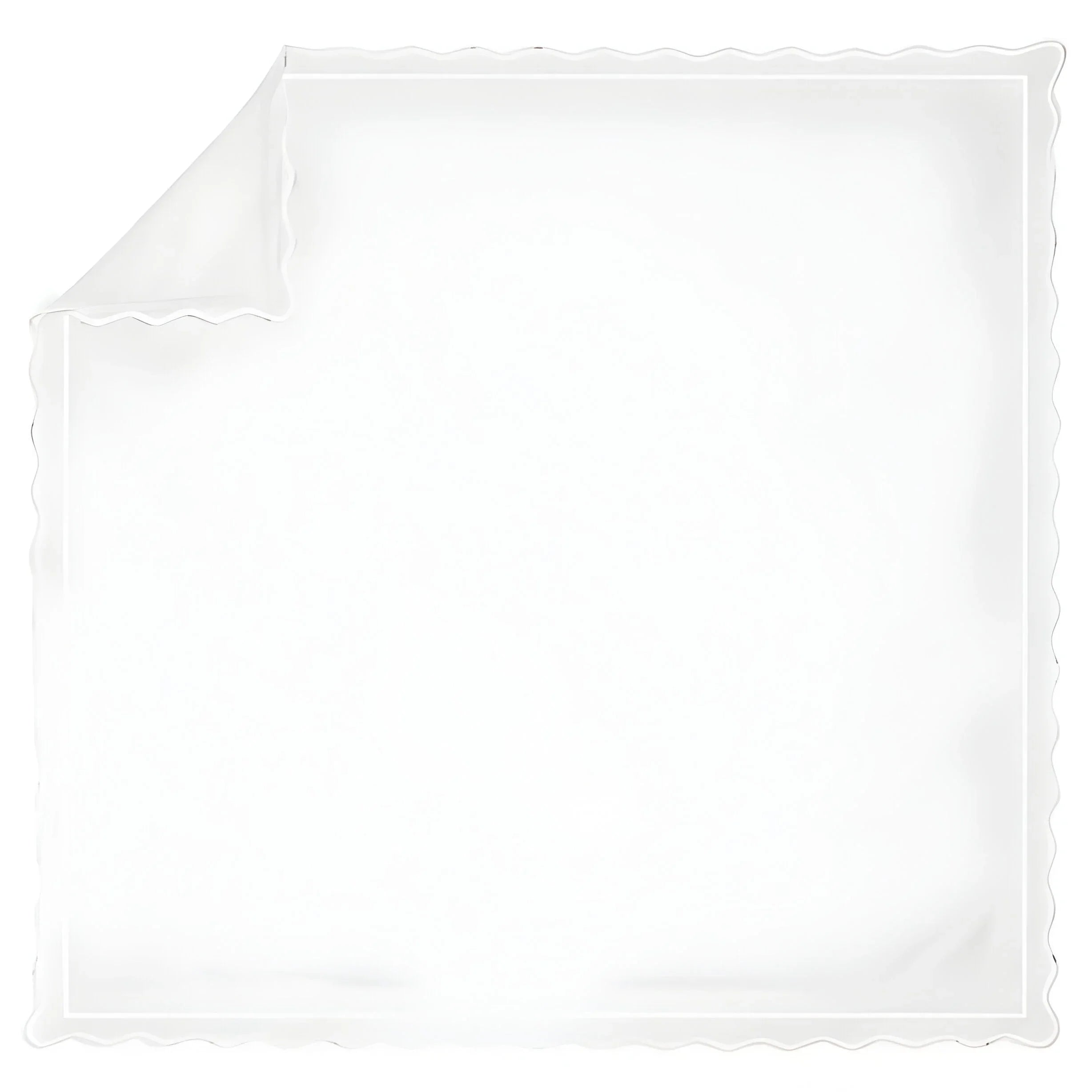 400tc Cotton Scallop Embroidery & Border Sateen Solid Duvet Cover Set, alternate view - House Of Avana