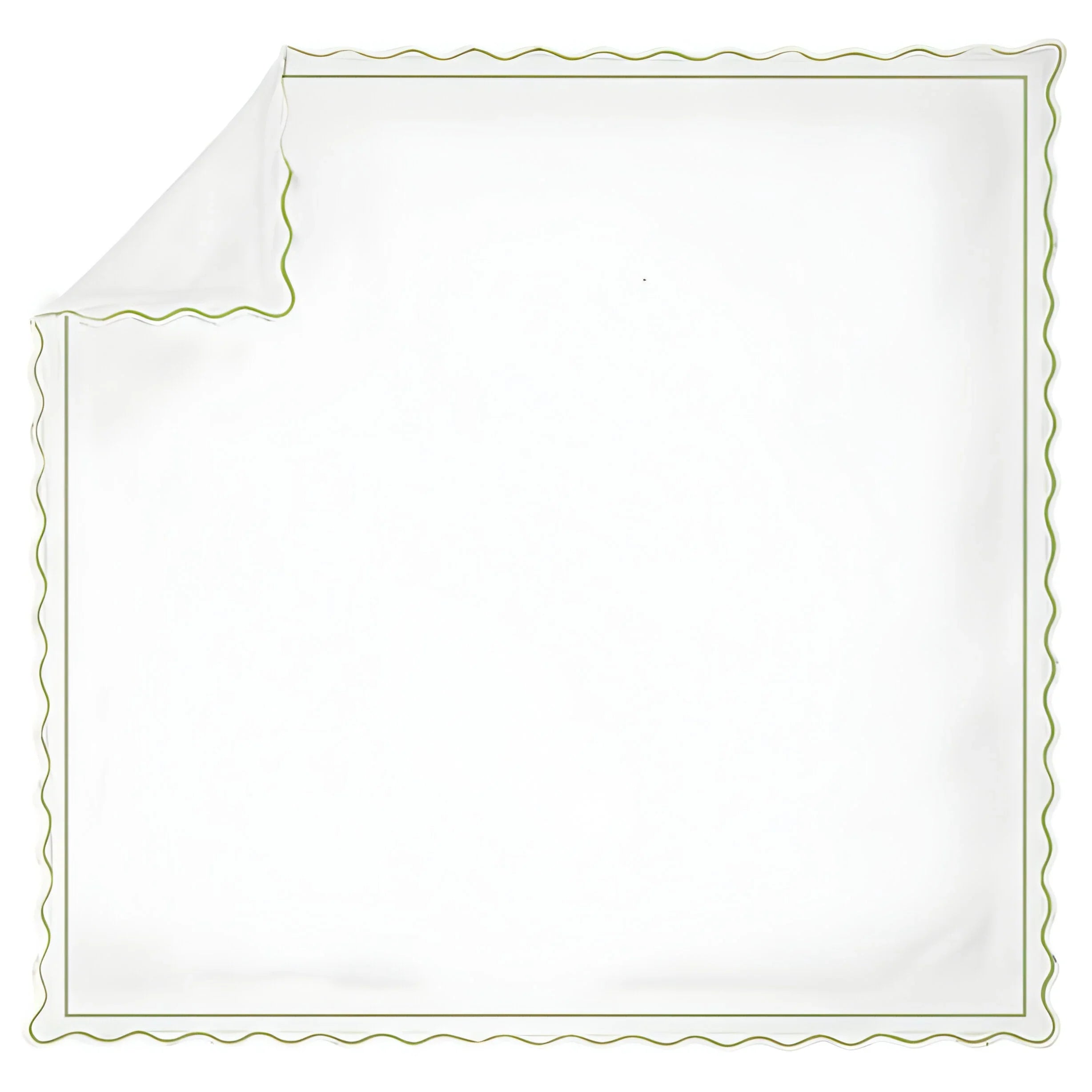 400tc Cotton Scallop Embroidery & Border Sateen Solid Duvet Cover Set, alternate view - House Of Avana