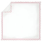 400tc Cotton Scallop Embroidery & Border Sateen Solid Duvet Cover Set, alternate view - House Of Avana