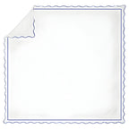 400tc Cotton Scallop Embroidery & Border Sateen Solid Duvet Cover Set, alternate view - House Of Avana