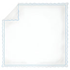 400tc Cotton Scallop Embroidery & Border Sateen Solid Duvet Cover Set, alternate view - House Of Avana