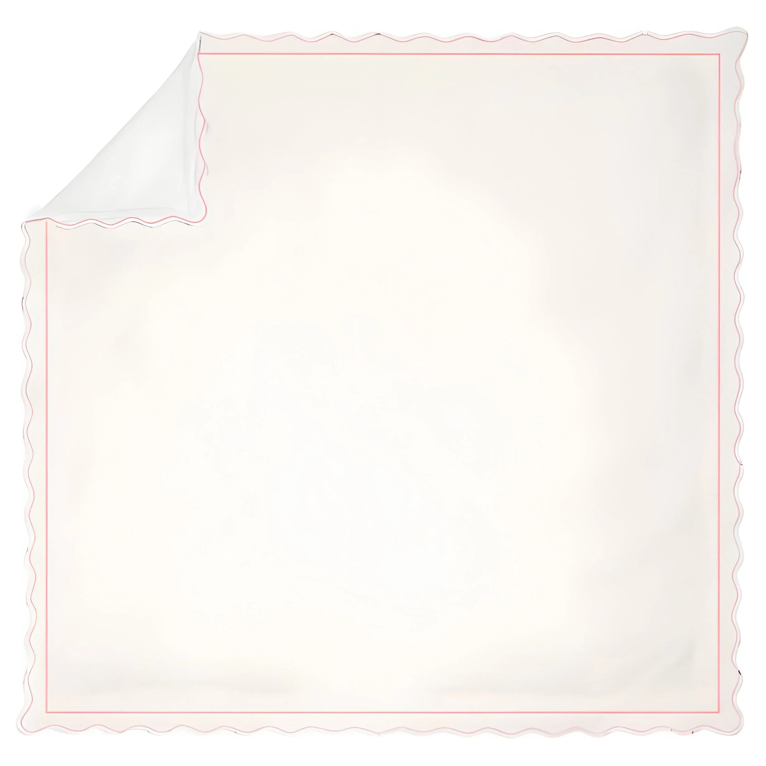 400tc Cotton Scallop Embroidery & Border Sateen Solid Duvet Cover Set, alternate view - House Of Avana