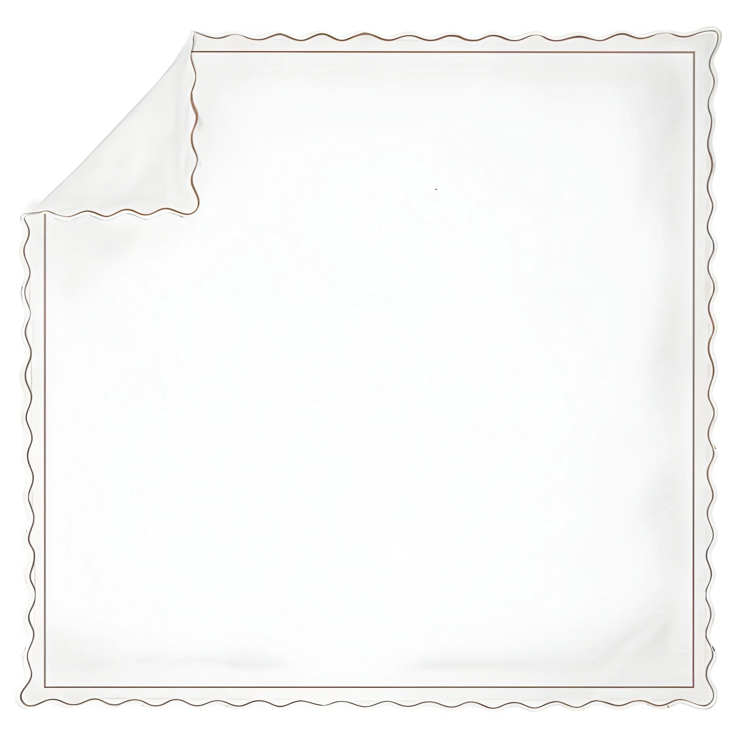 400tc Cotton Scallop Embroidery & Border Sateen Solid Duvet Cover Set - House Of Avana