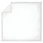 400tc Cotton Scallop Embroidery & Border Sateen Solid Duvet Cover Set - House Of Avana